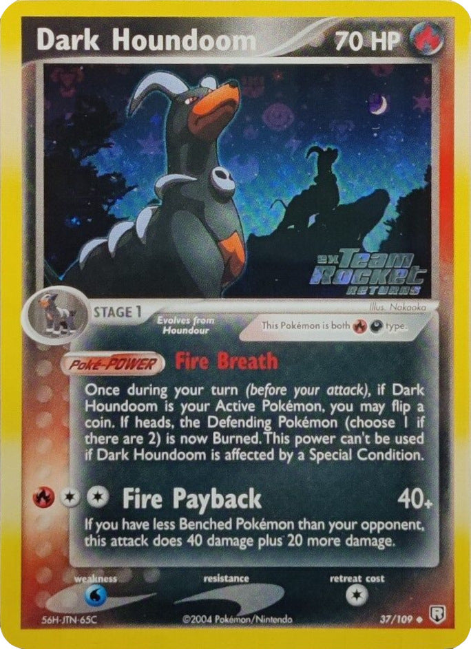 Dark Houndoom (37/109) (Stamped) [EX: Team Rocket Returns] | Odin's Place