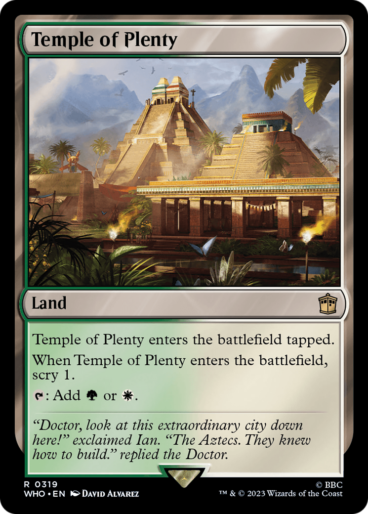 Temple of Plenty [Doctor Who] | Odin's Place
