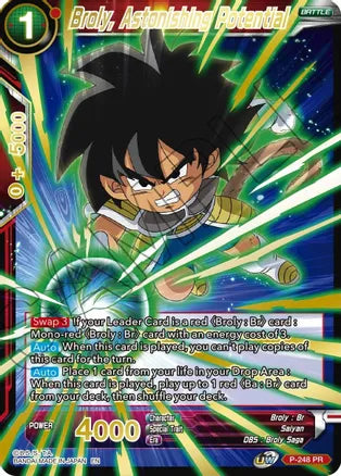Broly, Astonishing Potential (Gold Stamped) (P-248) [Mythic Booster] | Odin's Place
