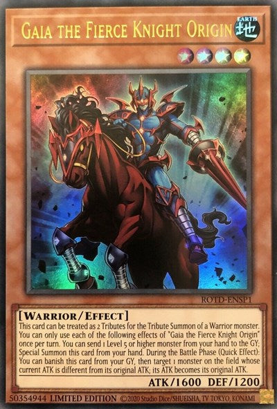 Gaia the Fierce Knight Origin [ROTD-ENSP1] Ultra Rare | Odin's Place