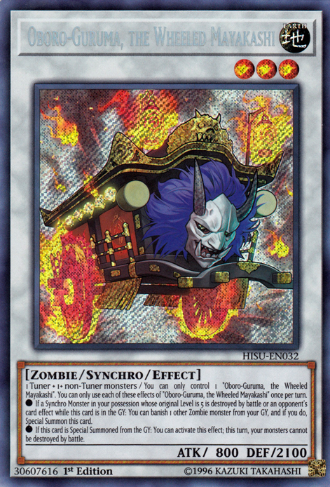 Oboro-Guruma, the Wheeled Mayakashi [HISU-EN032] Secret Rare | Odin's Place