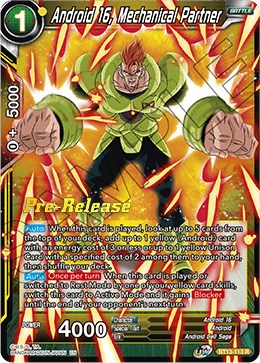 Android 16, Going All Out (BT13-112) [Supreme Rivalry Prerelease Promos] | Odin's Place