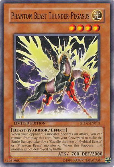 Phantom Beast Thunder-Pegasus [GLD2-EN013] Common | Odin's Place