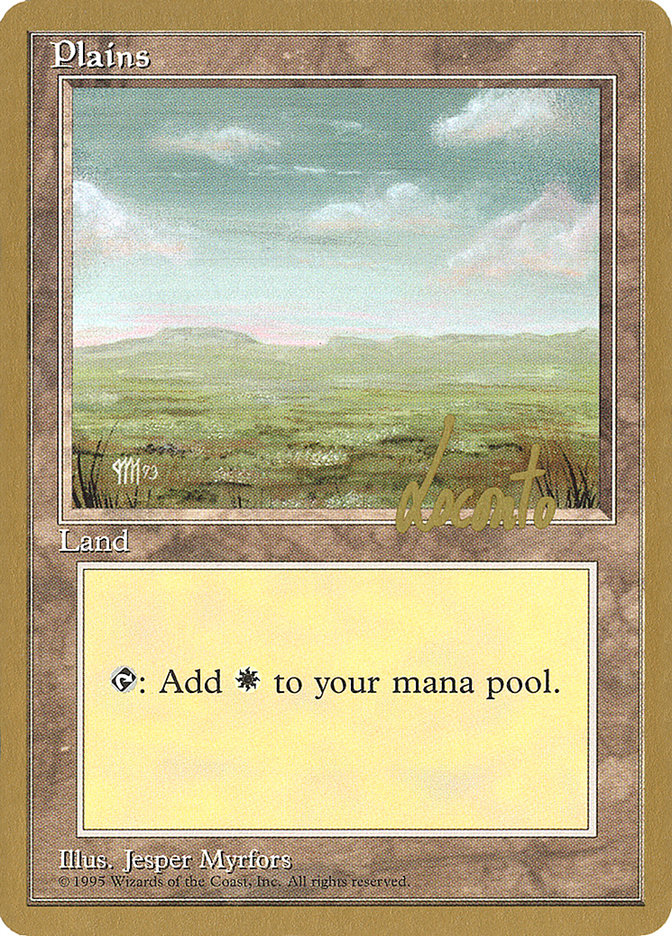 Plains (ml364) (Michael Loconto) [Pro Tour Collector Set] | Odin's Place