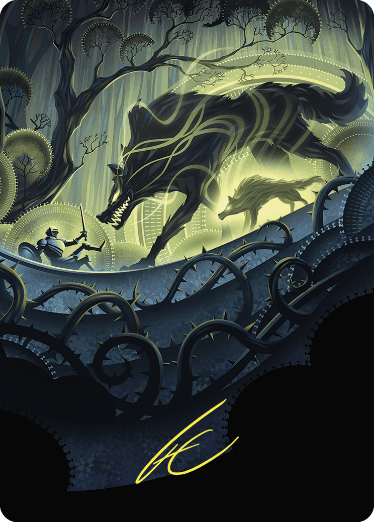 Unnatural Growth Art Card (Gold-Stamped Signature) [Wilds of Eldraine Art Series] | Odin's Place