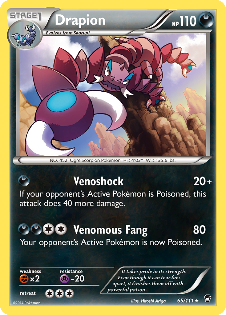Drapion (65/111) [XY: Furious Fists] | Odin's Place