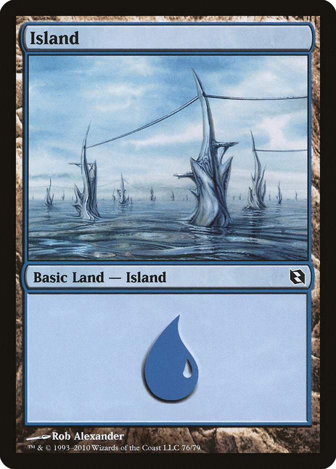 Island (76) [Duel Decks: Elspeth vs. Tezzeret] | Odin's Place