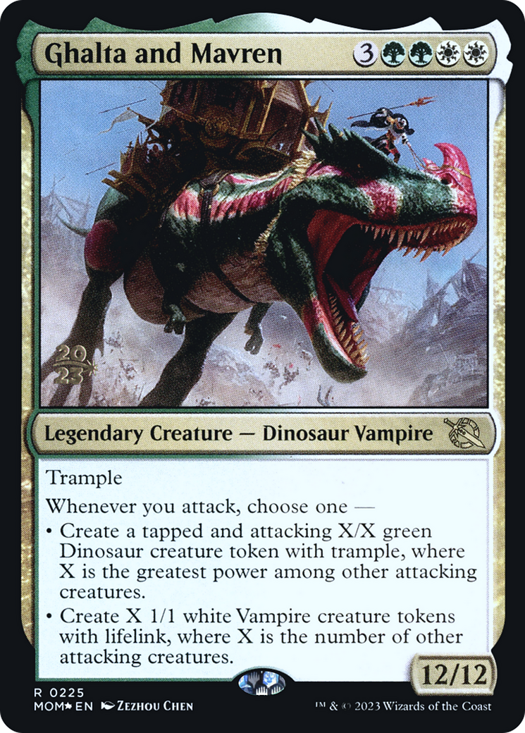 Ghalta and Mavren [March of the Machine Prerelease Promos] | Odin's Place