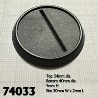 Reaper Miniature Bases: 40mm Round Plastic Gaming Base (10) | Odin's Place