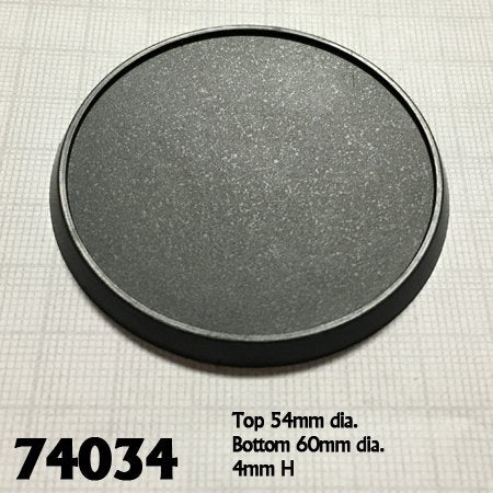 Reaper Miniature Bases: 60mm Round Plastic Gaming Base (10) | Odin's Place