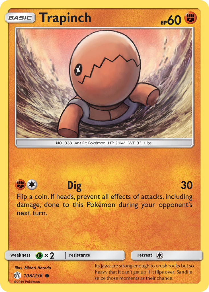 Trapinch (108/236) [Sun & Moon: Cosmic Eclipse] | Odin's Place