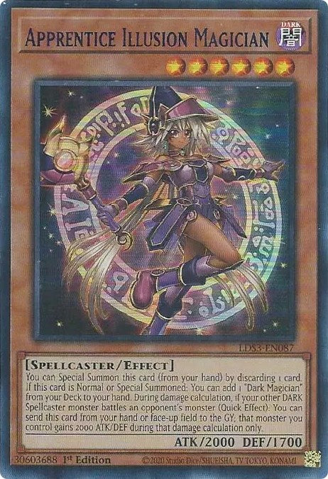 Apprentice Illusion Magician (Blue) [LDS3-EN087] Ultra Rare | Odin's Place