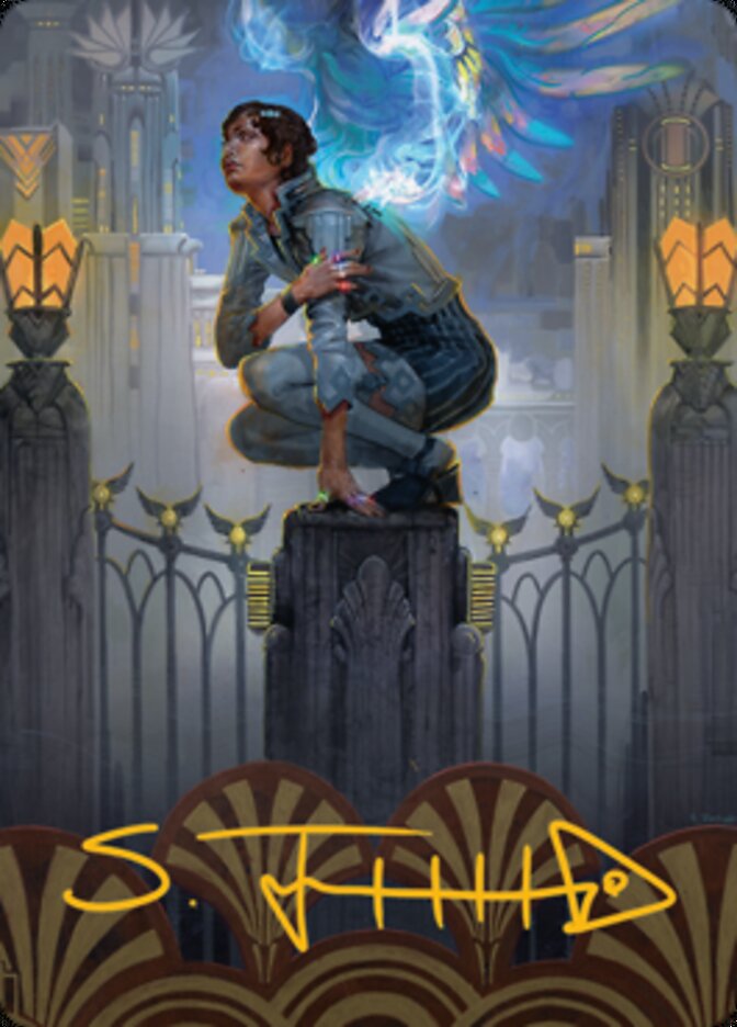 Giada, Font of Hope 2 Art Card (Gold-Stamped Signature) [Streets of New Capenna Art Series] | Odin's Place