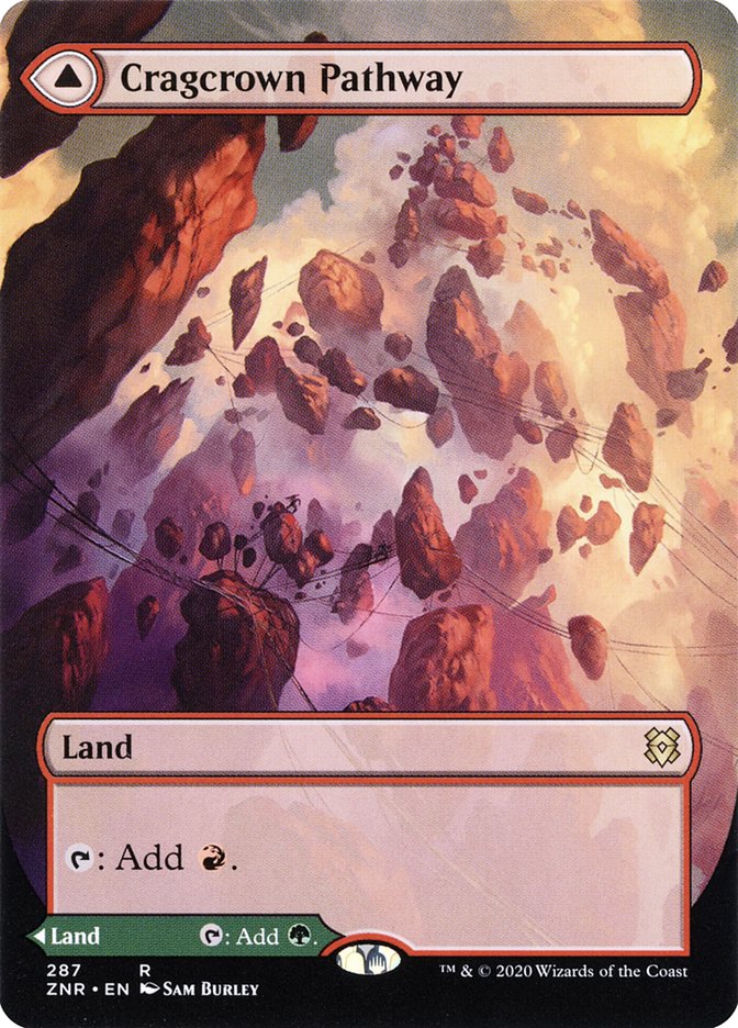 Cragcrown Pathway // Timbercrown Pathway (Borderless Alternate Art) [Zendikar Rising] | Odin's Place