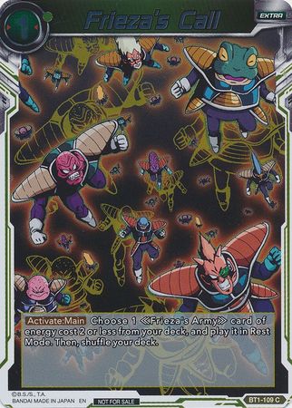Frieza's Call (Event Pack 3 - 2019) (BT1-109_PR) [Promotion Cards] | Odin's Place
