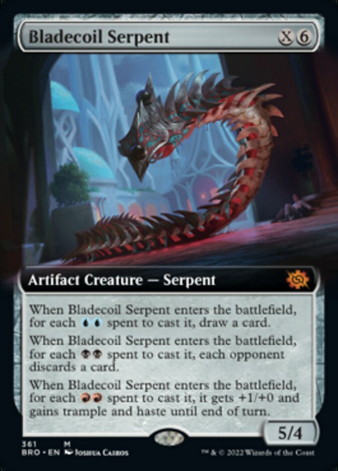 Bladecoil Serpent (Extended Art) [The Brothers' War] | Odin's Place