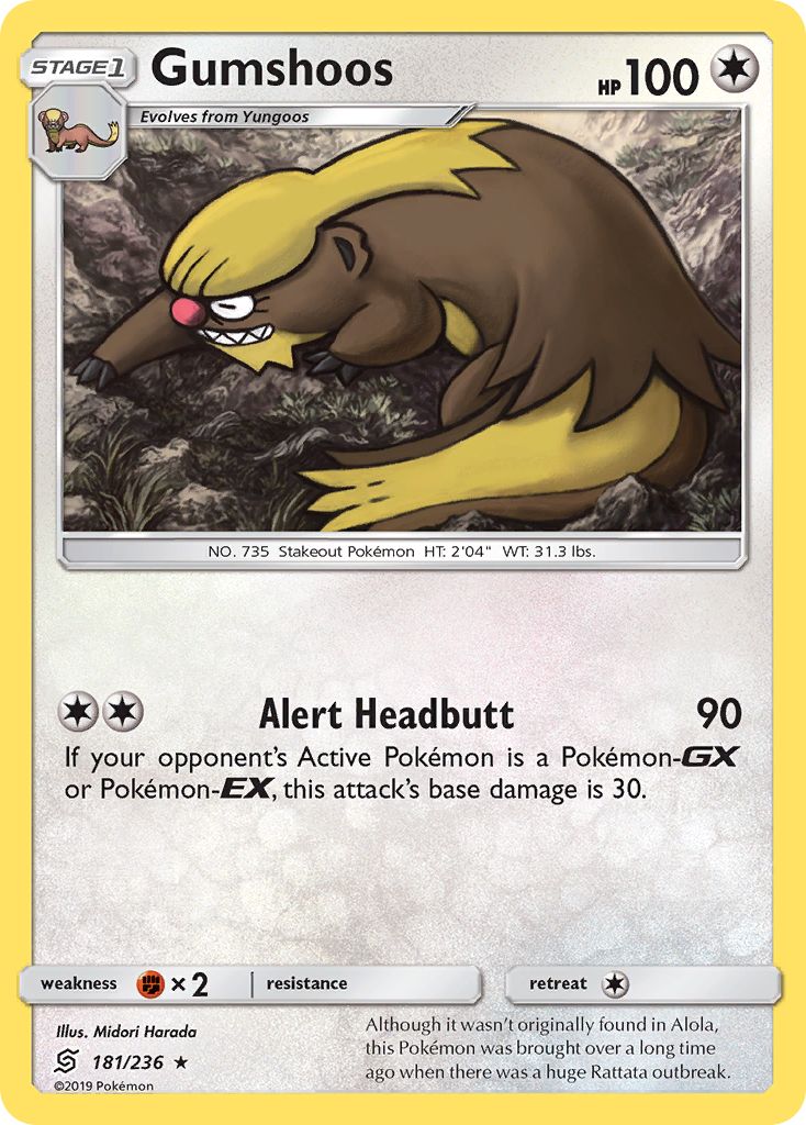 Gumshoos (181/236) [Sun & Moon: Unified Minds] | Odin's Place