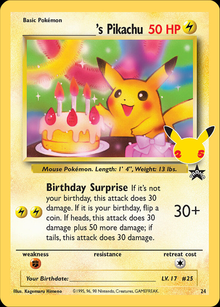 _____'s Pikachu (24) [Celebrations: 25th Anniversary - Classic Collection] | Odin's Place