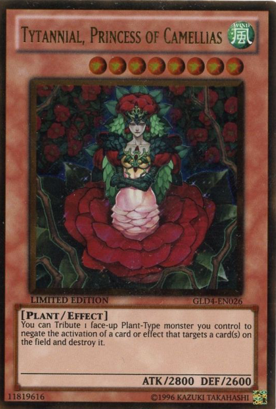 Tytannial, Princess of Camellias [GLD4-EN026] Gold Rare | Odin's Place