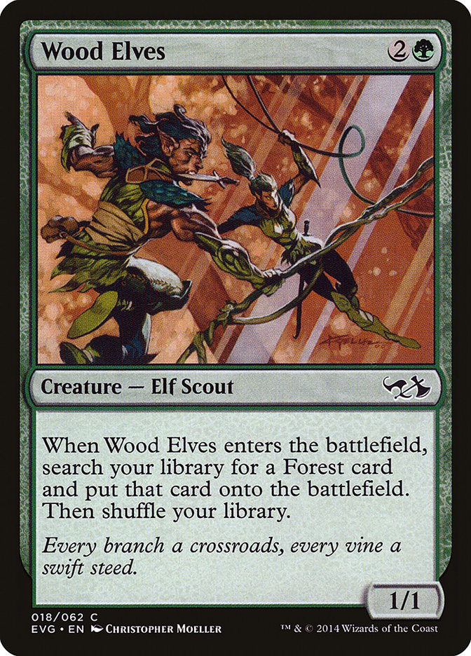 Wood Elves (18) (Elves vs. Goblins) [Duel Decks Anthology] | Odin's Place