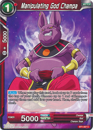 Manipulating God Champa (BT1-007) [Galactic Battle] | Odin's Place