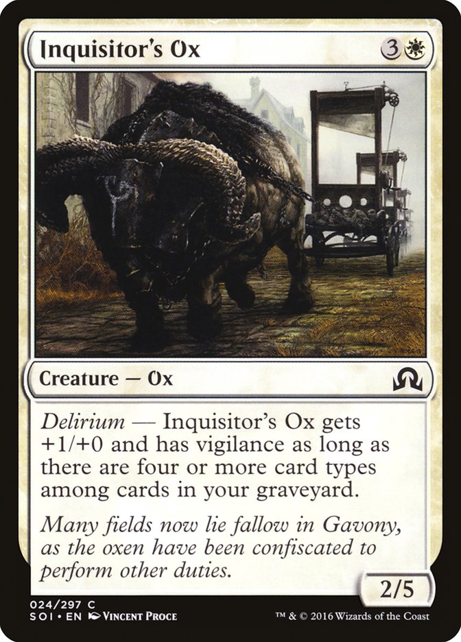 Inquisitor's Ox (24) [Shadows over Innistrad] | Odin's Place