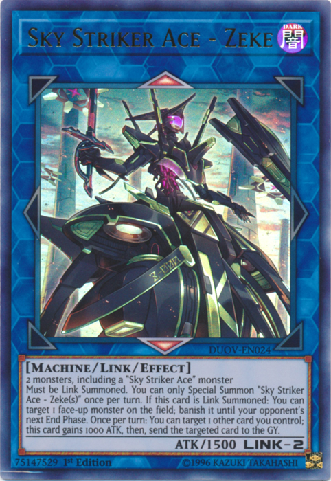 Sky Striker Ace - Zeke [DUOV-EN024] Ultra Rare | Odin's Place