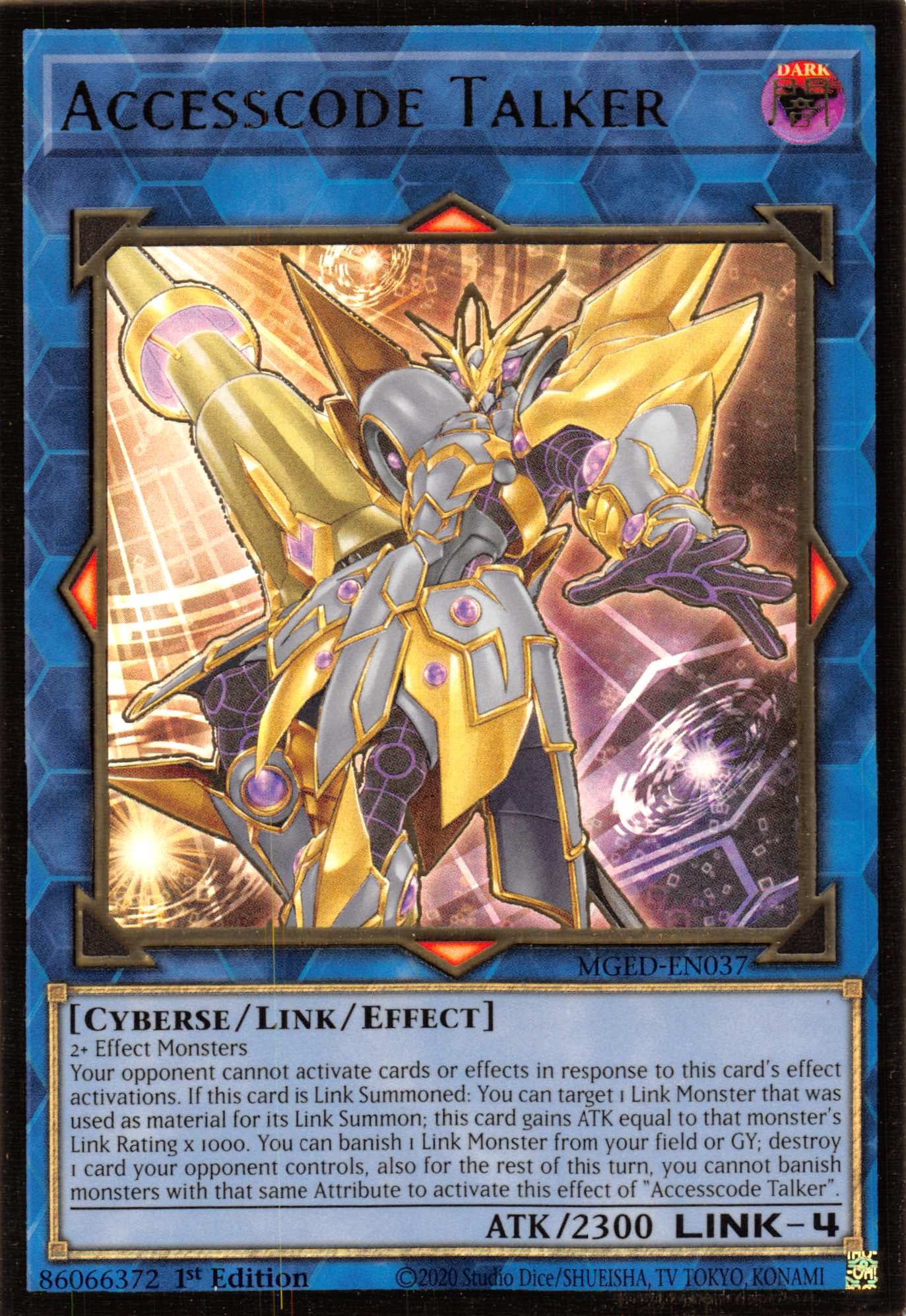 Accesscode Talker [MGED-EN037] Gold Rare | Odin's Place