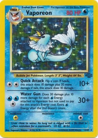 Vaporeon (12/64) [Jungle Unlimited] | Odin's Place