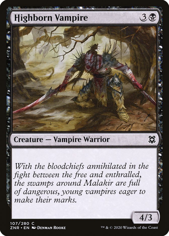 Highborn Vampire [Zendikar Rising] | Odin's Place