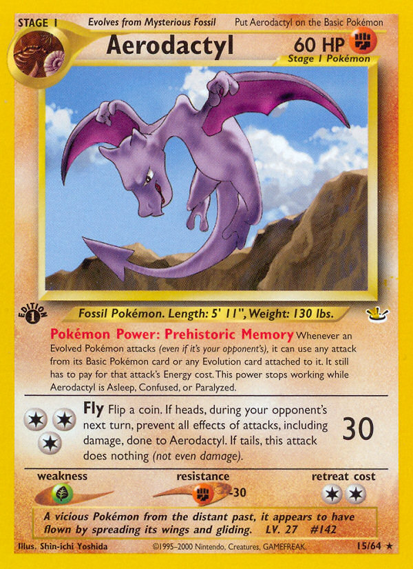 Aerodactyl (15/64) [Neo Revelation 1st Edition] | Odin's Place