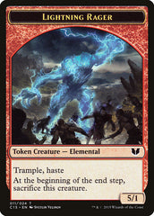 Lightning Rager // Lightning Rager Double-Sided Token [Commander 2015 Tokens] | Odin's Place