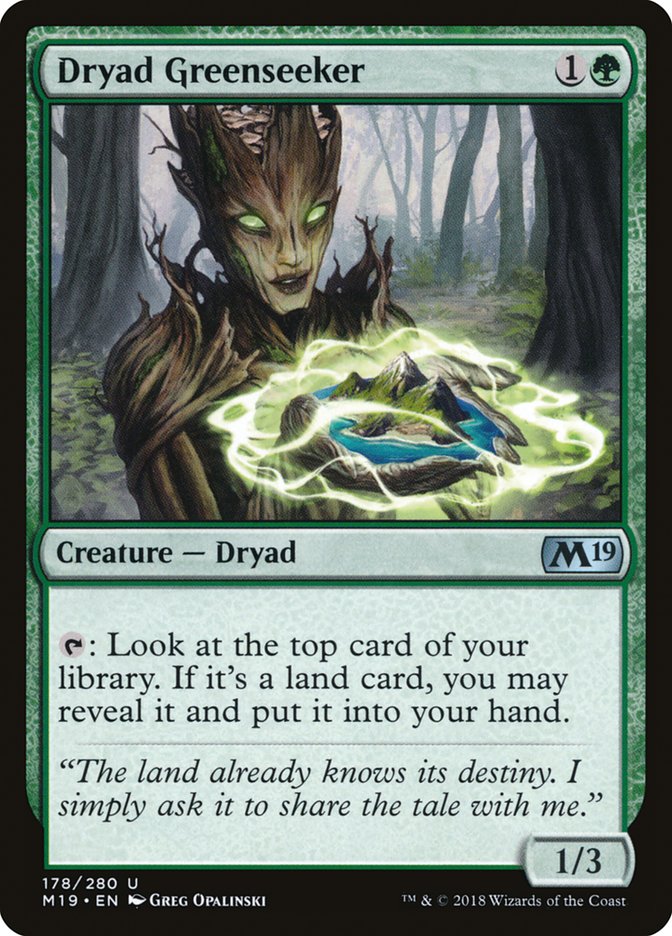 Dryad Greenseeker (178) [Core Set 2019] | Odin's Place