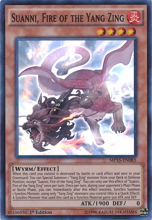 Suanni, Fire of the Yang Zing [MP15-EN083] Super Rare | Odin's Place