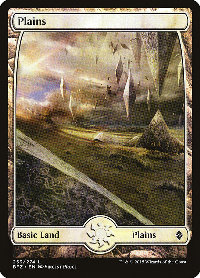 Plains (253) (Full Art) [Battle for Zendikar] | Odin's Place