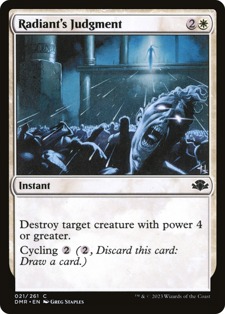 Radiant's Judgment [Dominaria Remastered] | Odin's Place