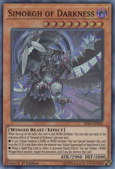 Simorgh of Darkness [RIRA-EN022] Super Rare | Odin's Place