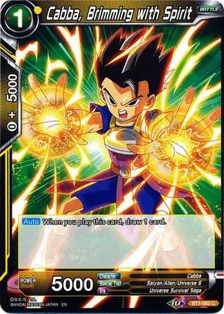 Cabba, Brimming with Spirit (BT7-082) [Assault of the Saiyans] | Odin's Place