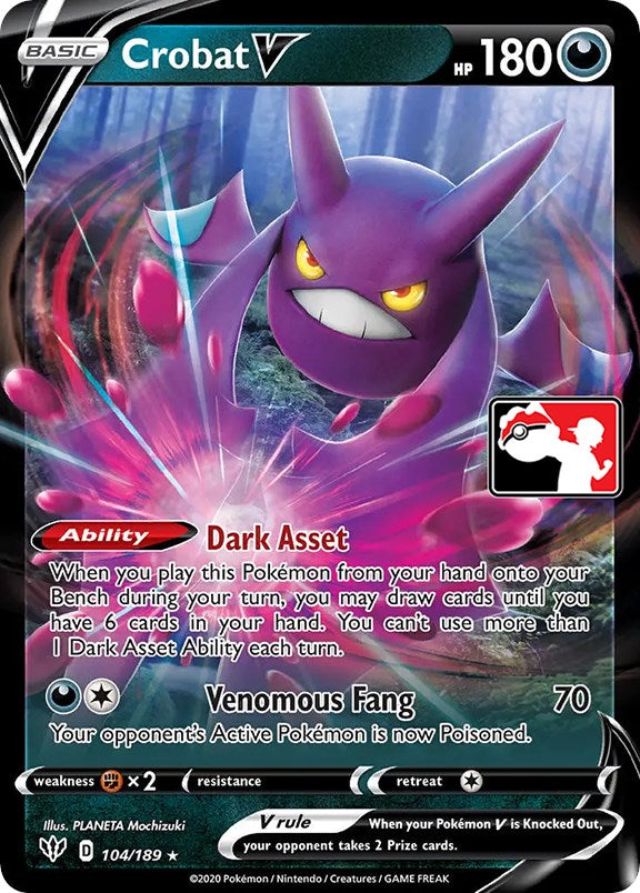 Crobat V (104/189) [Prize Pack Series One] | Odin's Place