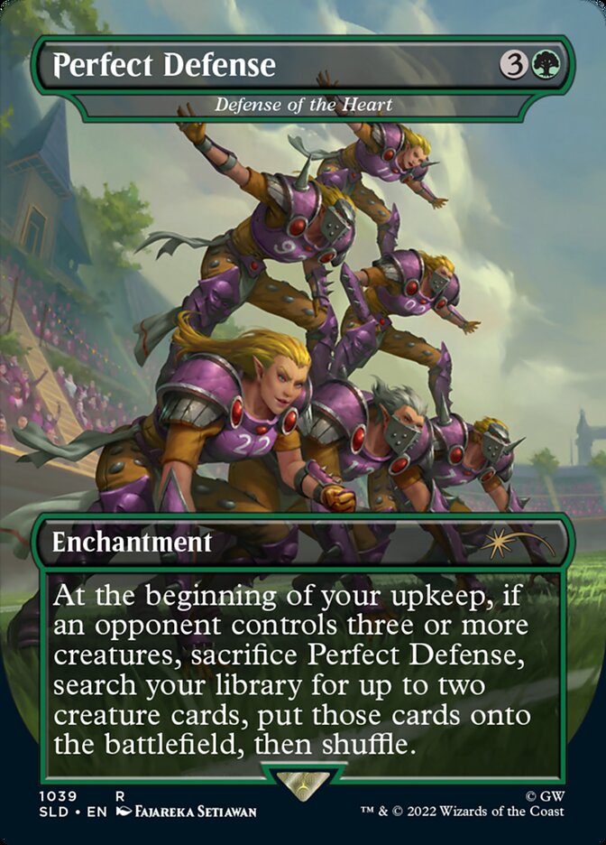 Perfect Defense - Defense of the Heart (Borderless) [Secret Lair Drop Series] | Odin's Place