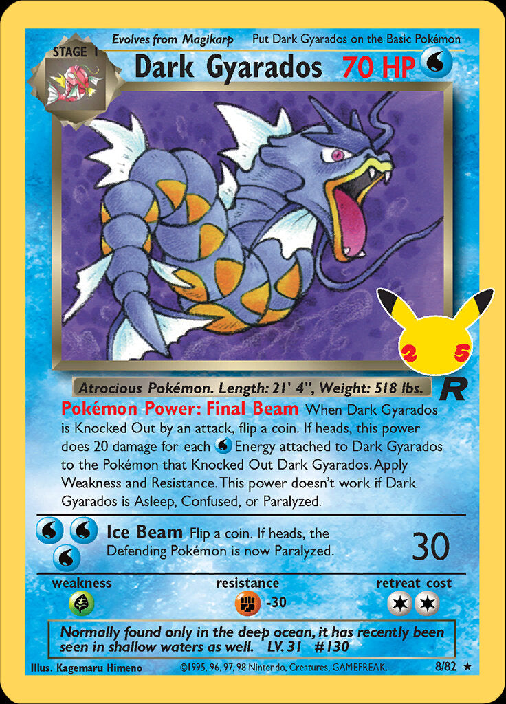 Dark Gyarados (8/82) [Celebrations: 25th Anniversary - Classic Collection] | Odin's Place