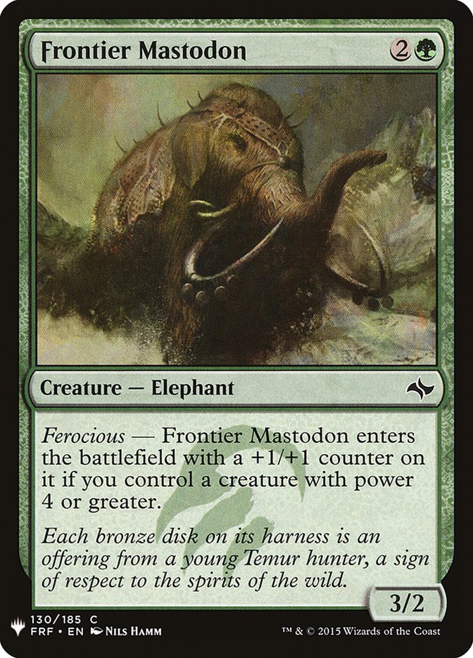 Frontier Mastodon [Mystery Booster] | Odin's Place
