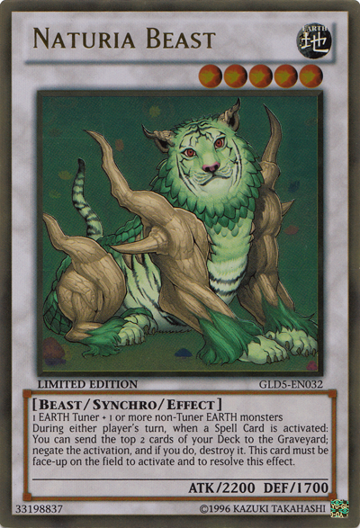 Naturia Beast [GLD5-EN032] Gold Rare | Odin's Place
