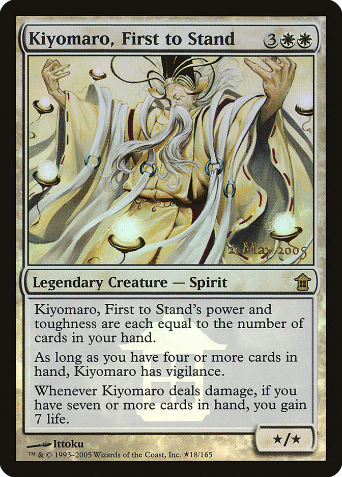 Kiyomaro, First to Stand (18) [Saviors of Kamigawa Promos] | Odin's Place