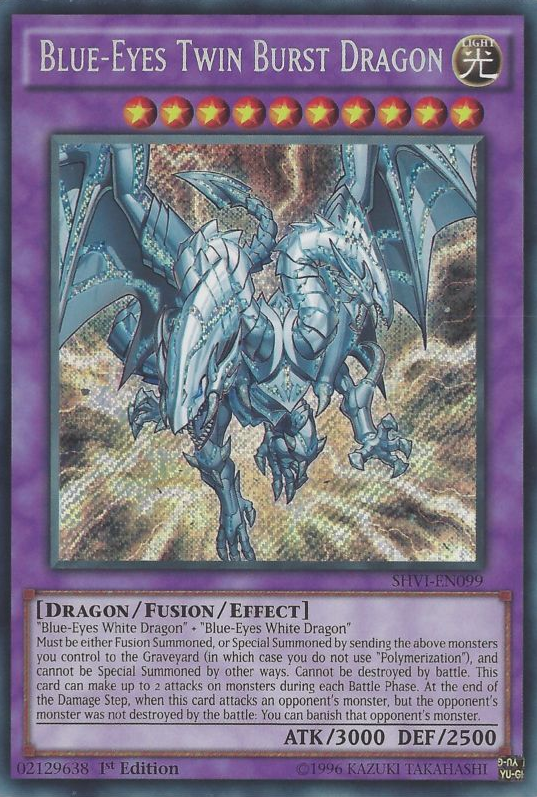 Blue-Eyes Twin Burst Dragon [SHVI-EN099] Secret Rare | Odin's Place