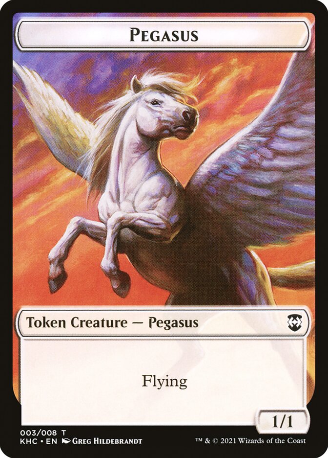 Kithkin Soldier // Pegasus Double-Sided Token [Kaldheim Commander Tokens] | Odin's Place