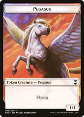 Kithkin Soldier // Pegasus Double-Sided Token [Kaldheim Commander Tokens] | Odin's Place
