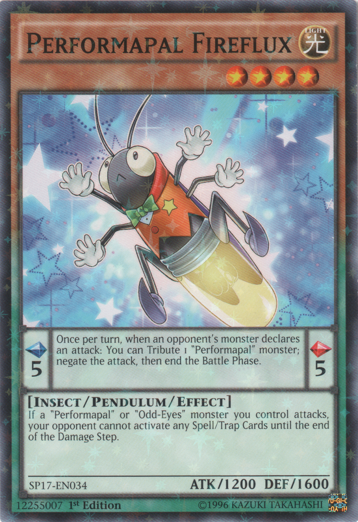 Performapal Fireflux [SP17-EN034] Starfoil Rare | Odin's Place