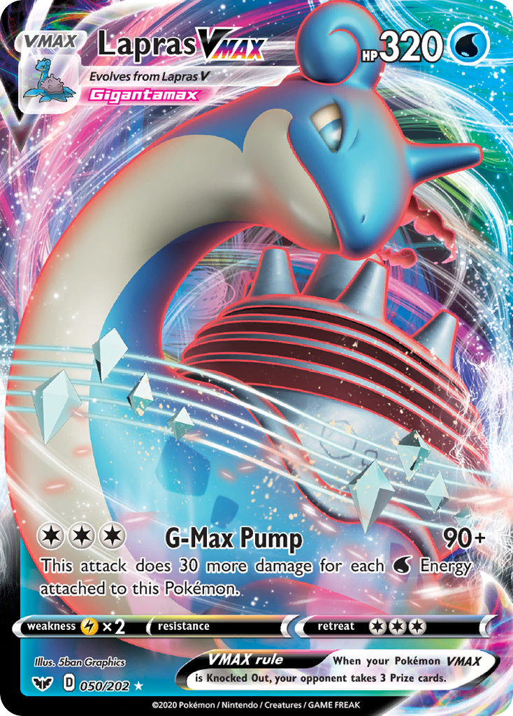 Lapras VMAX (050/202) [Sword & Shield: Base Set] | Odin's Place