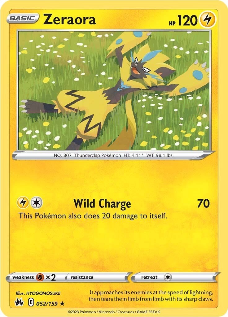 Zeraora (052/159) [Sword & Shield: Crown Zenith] | Odin's Place